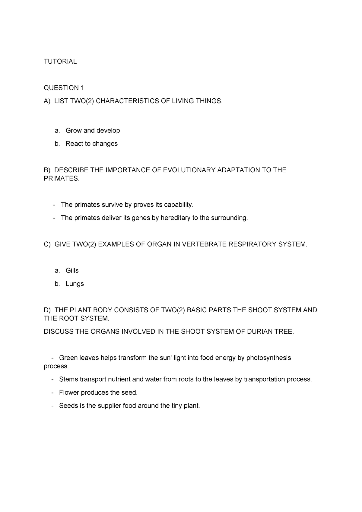 Tuto Chapter 1.This Is Tutorial That Students Need To Do In University ...