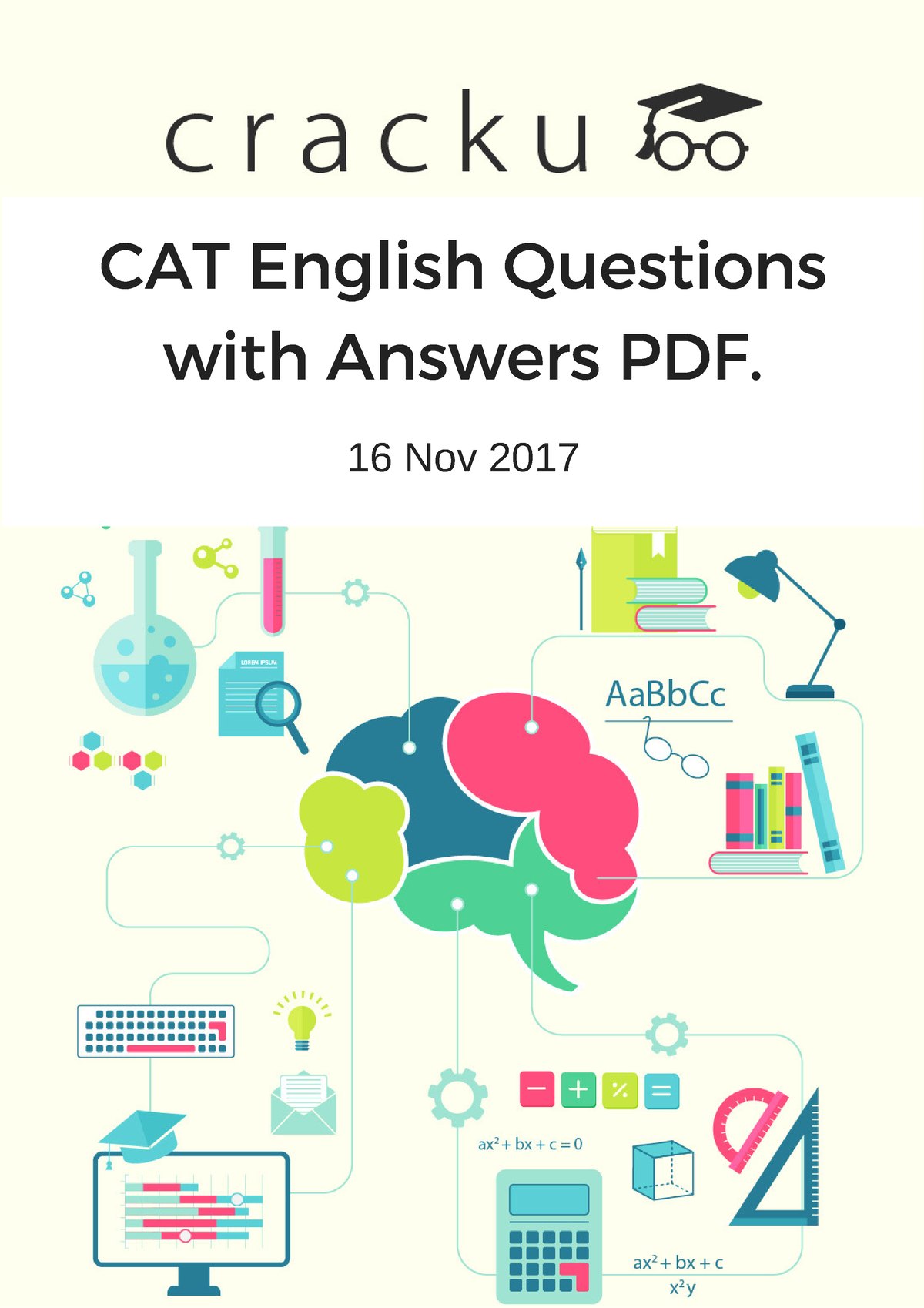 CAT English Questions With Answers PDF - 16 Nov 2017 TAKE CRACKU'S FREE ...