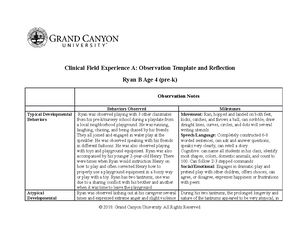 Clinical Field Experience D - After Reconsulting With His Therapist, I ...