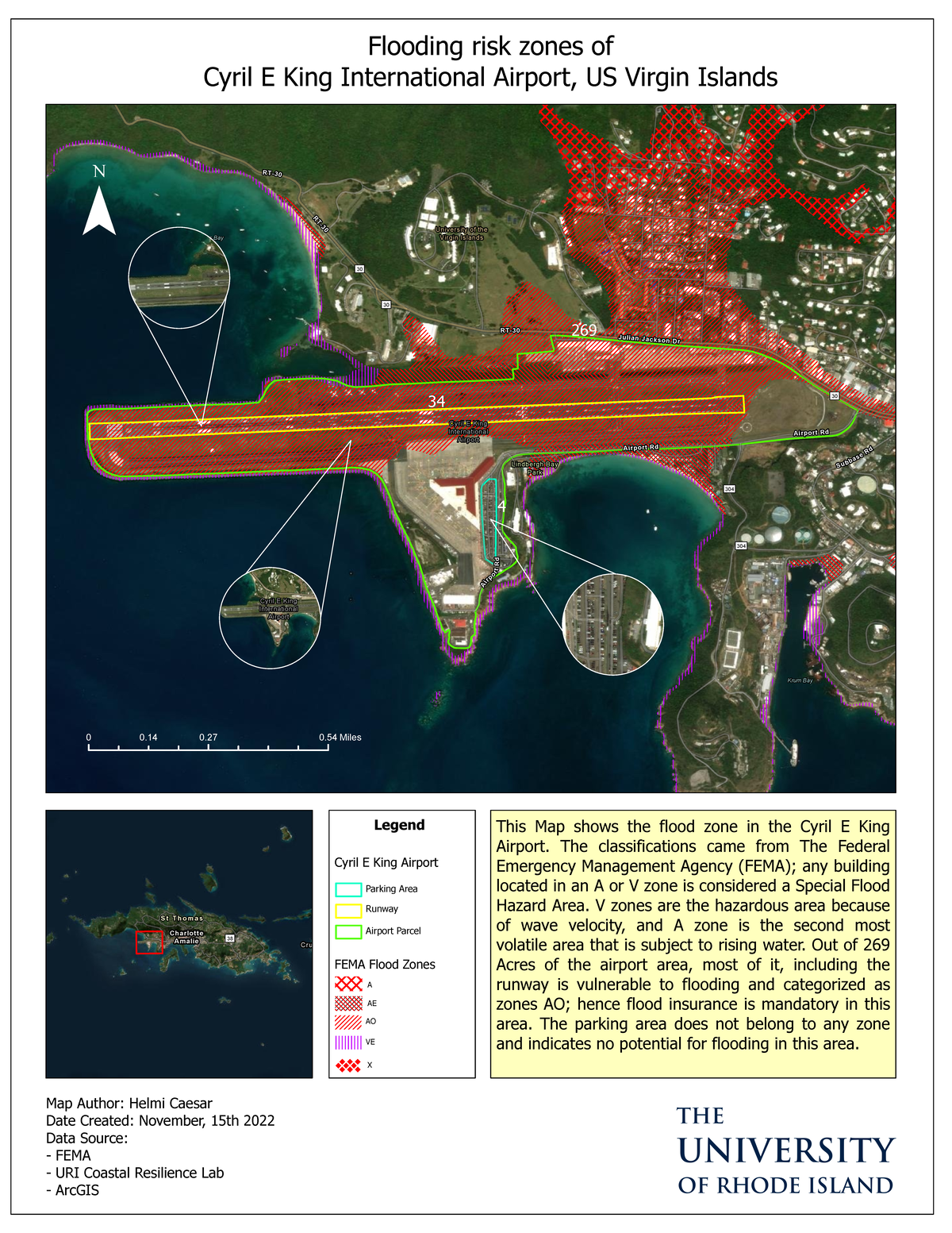 Helmi Airport - Second map example from lesson 4 - RT- 30 Brewers Bay