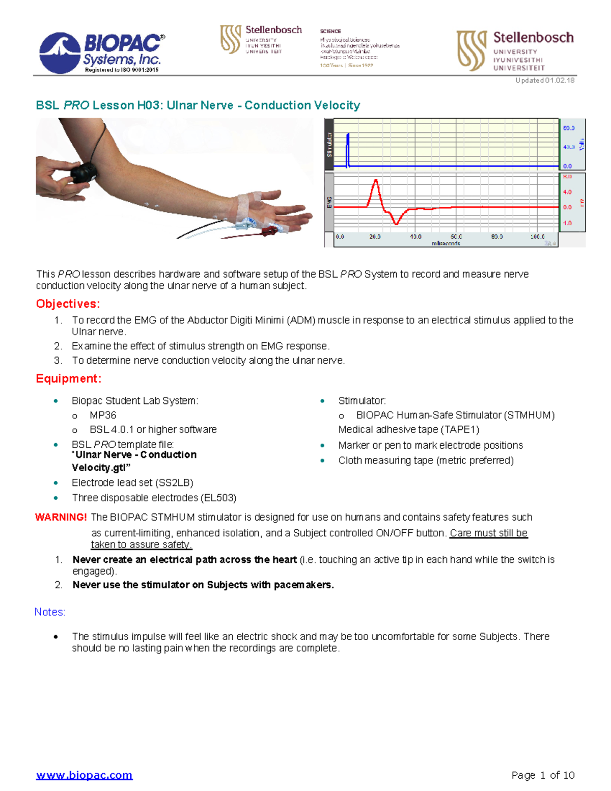 Conduction velocity - Updated 01. BSL PRO Lesson H03: Ulnar Nerve ...