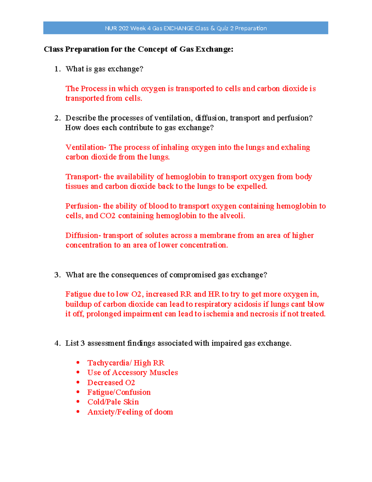 Class Prep Week 4 - Week 4 Prep - Class Preparation for the Concept of ...
