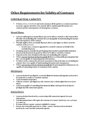 Chapter 9 notes - CONTRACT LAW Chapter 9 GENERAL INTRODUCTION 1 ...