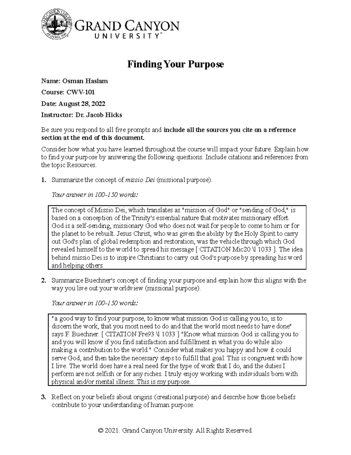 Finding Your Purpose Cwv 101 - oap0xs9