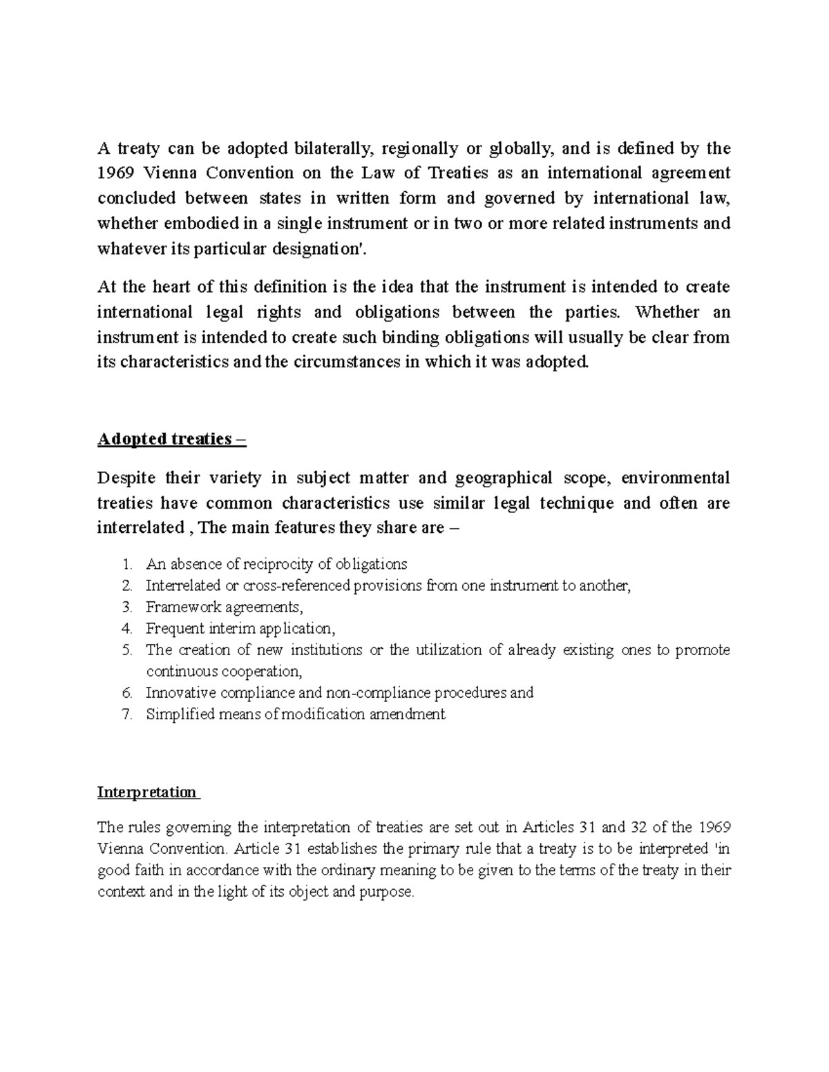A Treaty Can Be Adopted Bilaterally At The Heart Of This Definition