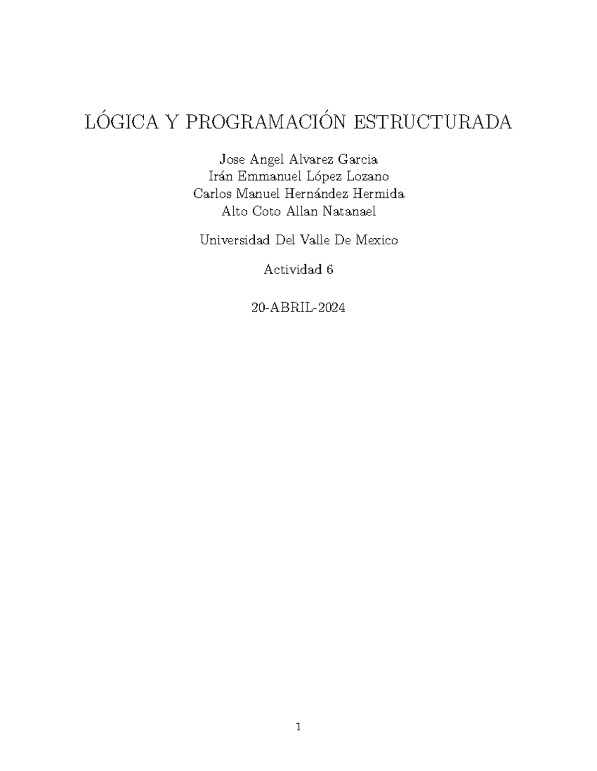 Actividad 6 factorial de 10 en C - L ́OGICA Y PROGRAMACI ́ON ...