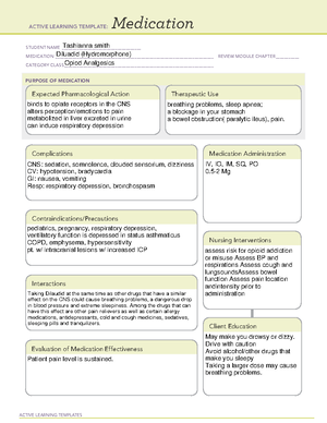 Medication Nubain - template - ACTIVE LEARNING TEMPLATES Medication ...