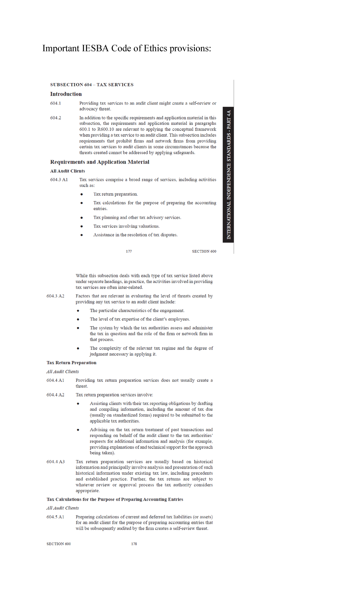 Ch 3:Code of ethics - Health Care Ethics - Important IESBA Code of ...