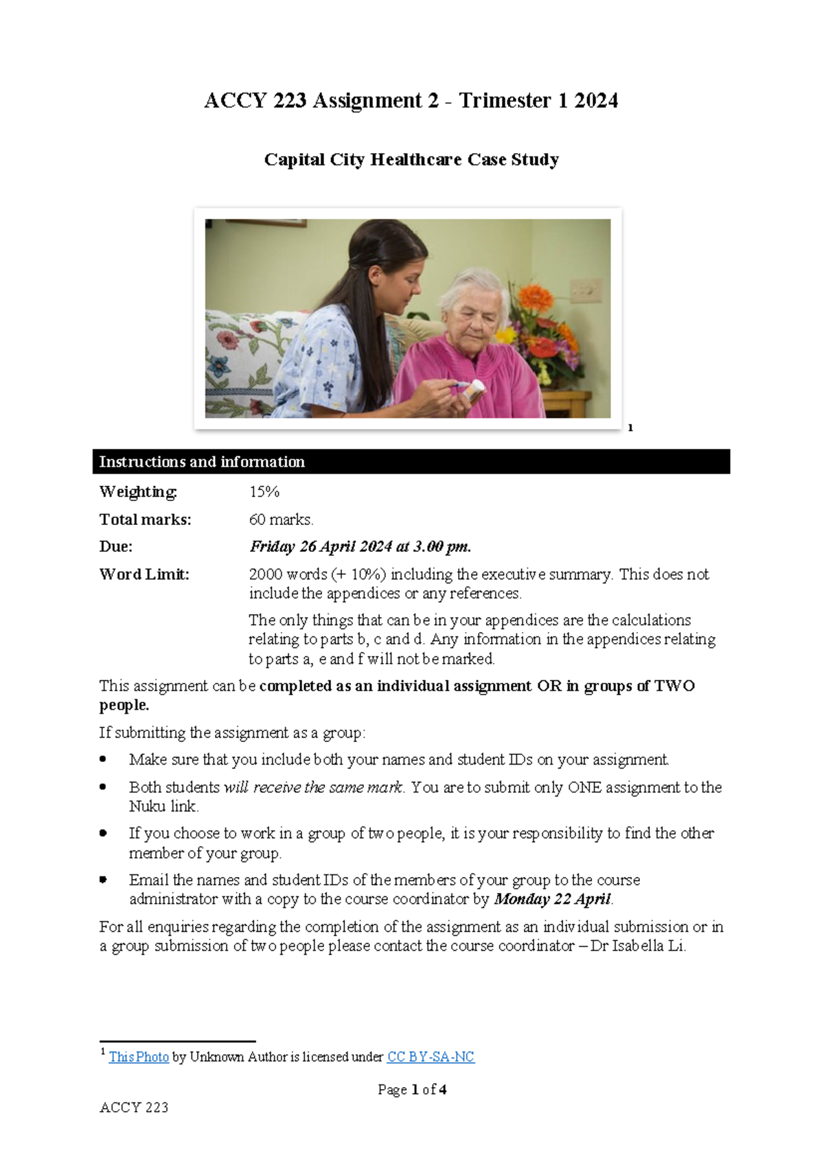 ACCY 223 2024 Assignment 2 Final Revised - ACCY 223 Assignment 2 ...