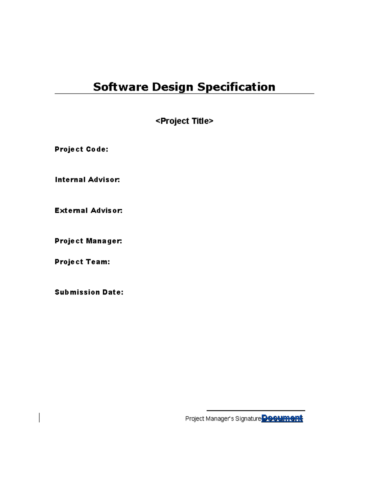 Design Document - its about it course - Software Design Specification ...
