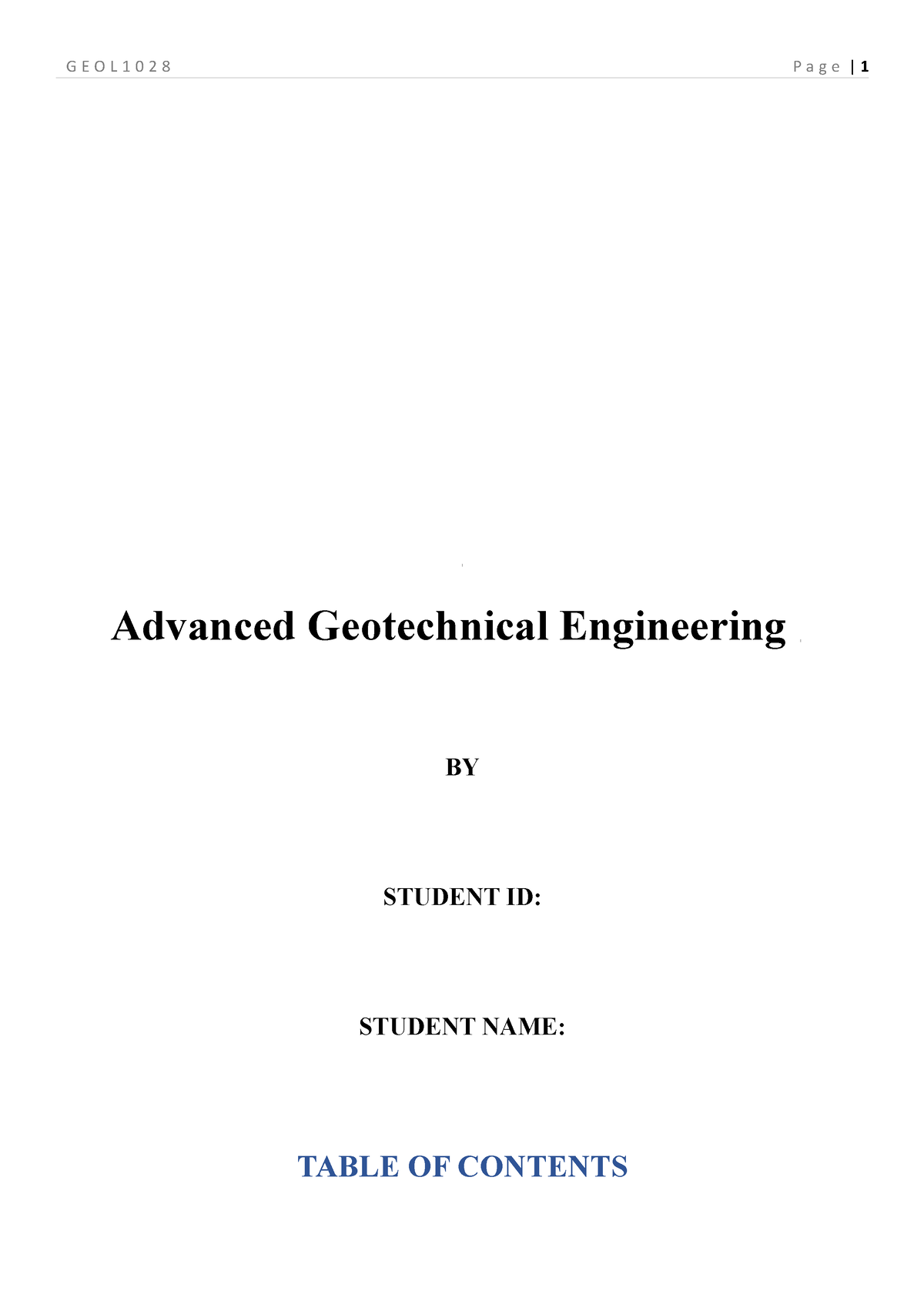 geotechnical engineering dissertation topics