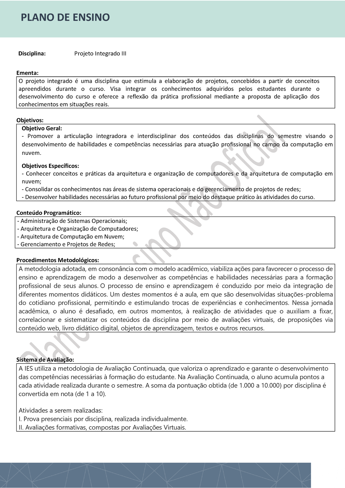 Reflexões sobre o ensino integrado do projeto de arquitetura by