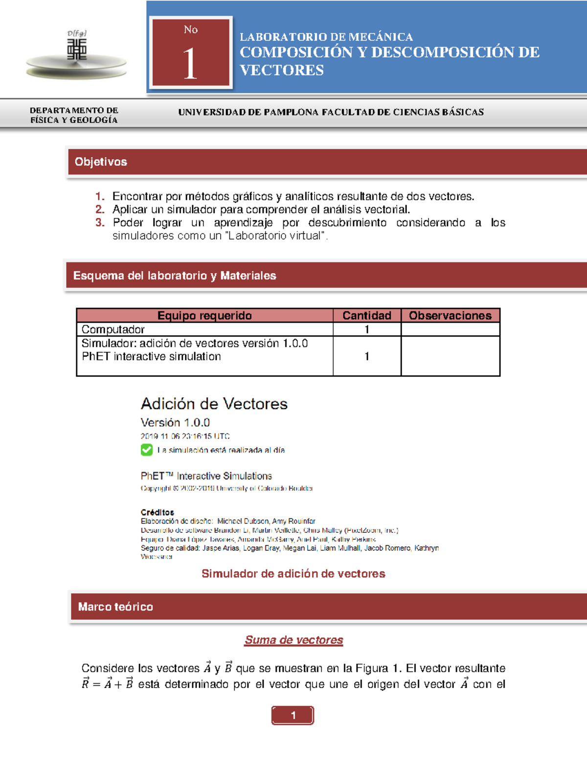 GuÍa 1 Composición Y Descomposición De Vectores 1 Encontrar Por