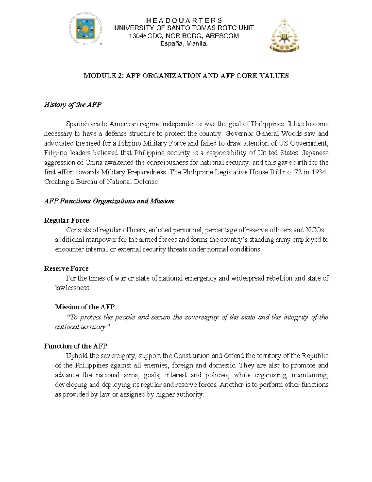 Basic citizen military training 2020 picture