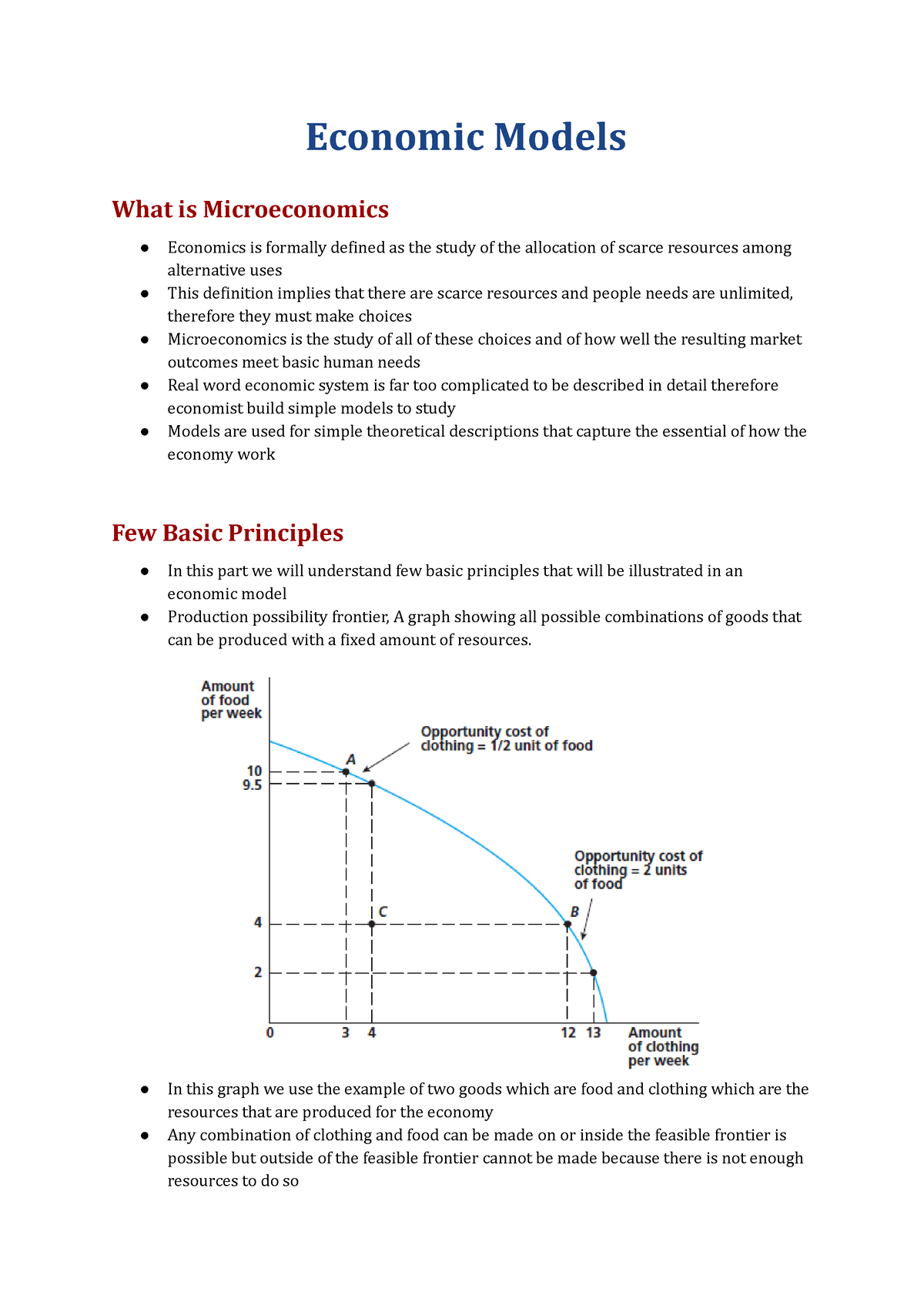 Introduction To Microeconomics - Economic Models What Is Microeconomics ...