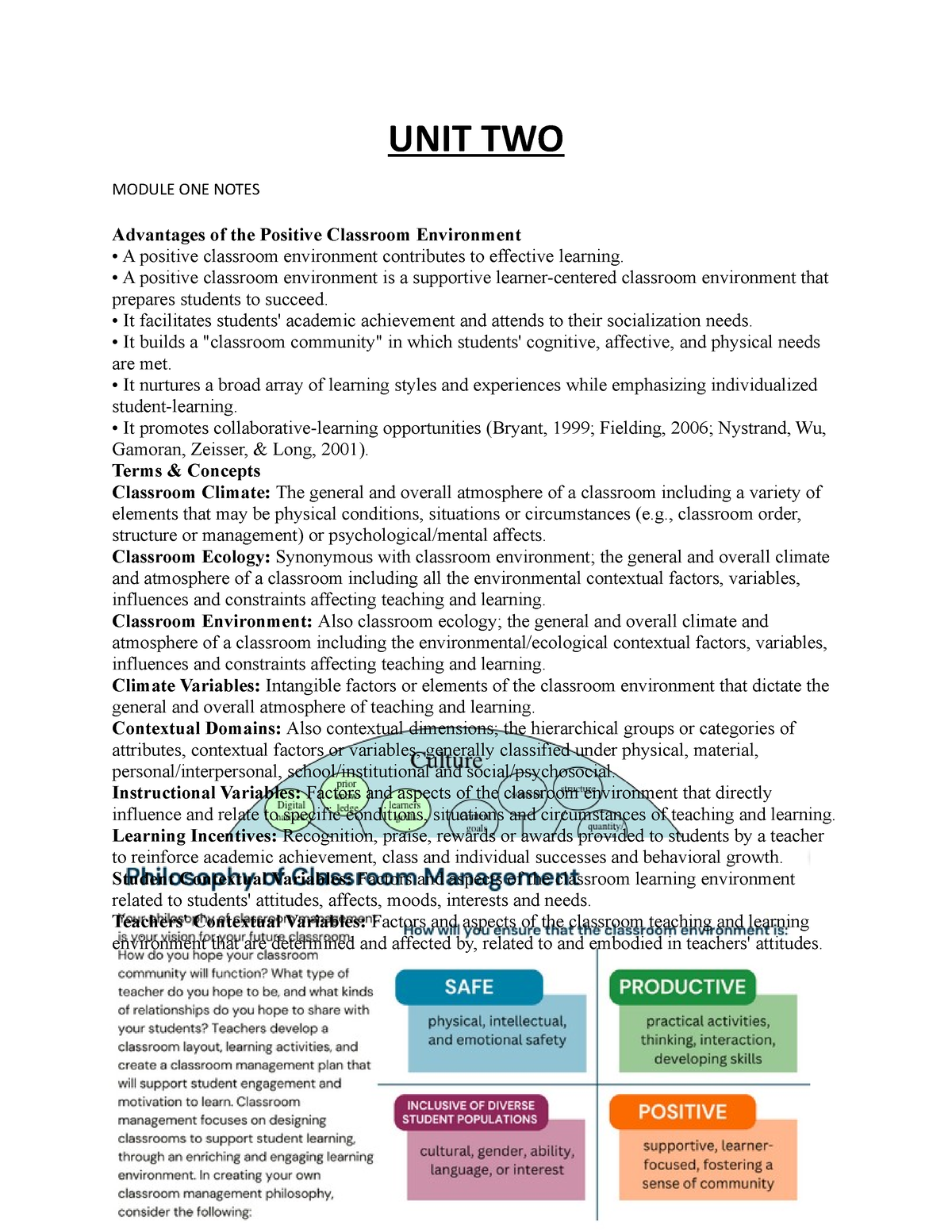 UNIT TWO Notes & QUIZ - Helps - UNIT TWO MODULE ONE NOTES Advantages Of ...