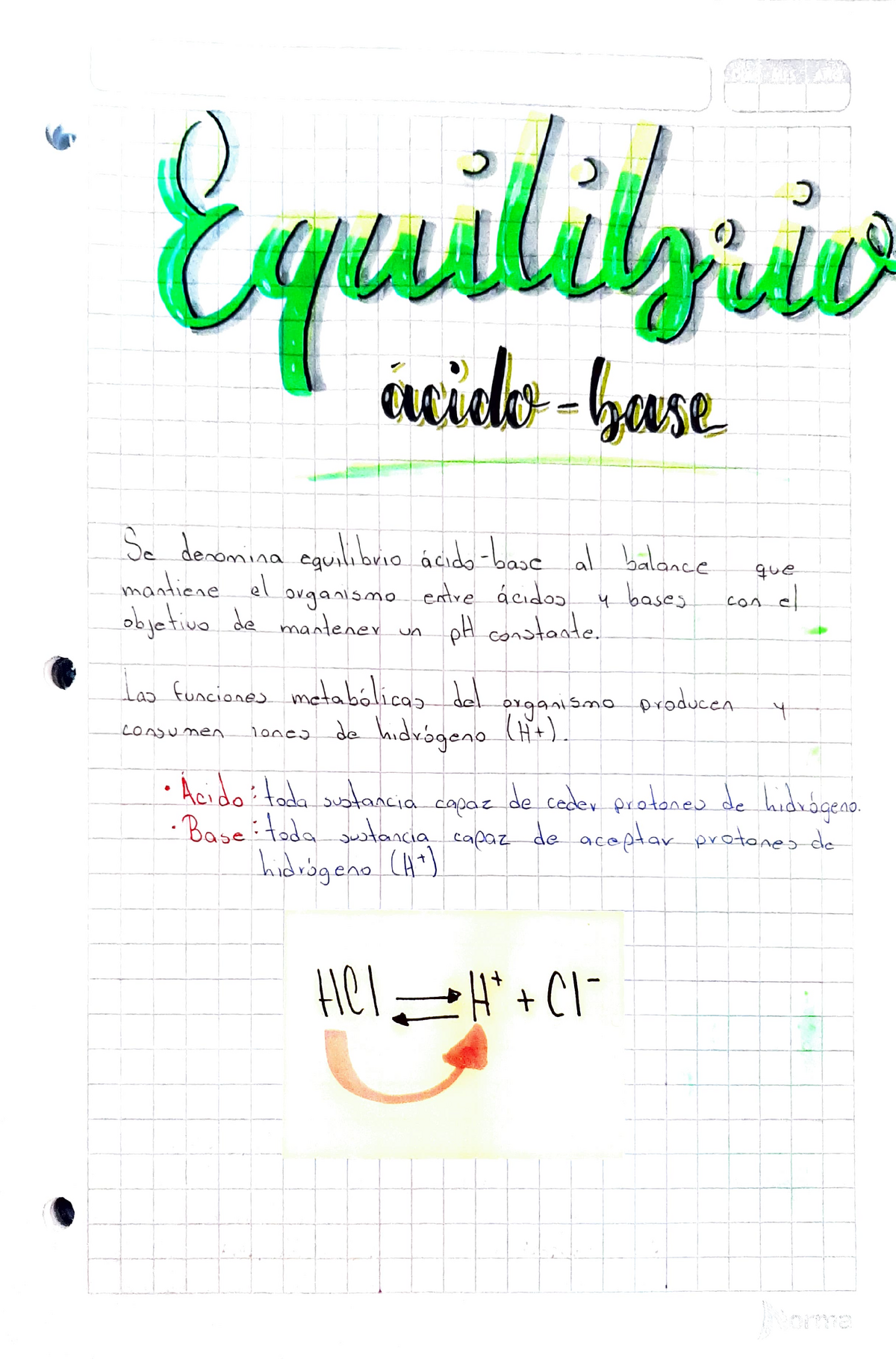 Resumen Sobre El Equilibrio ácido-base - Bioquímica - UNAM - Studocu