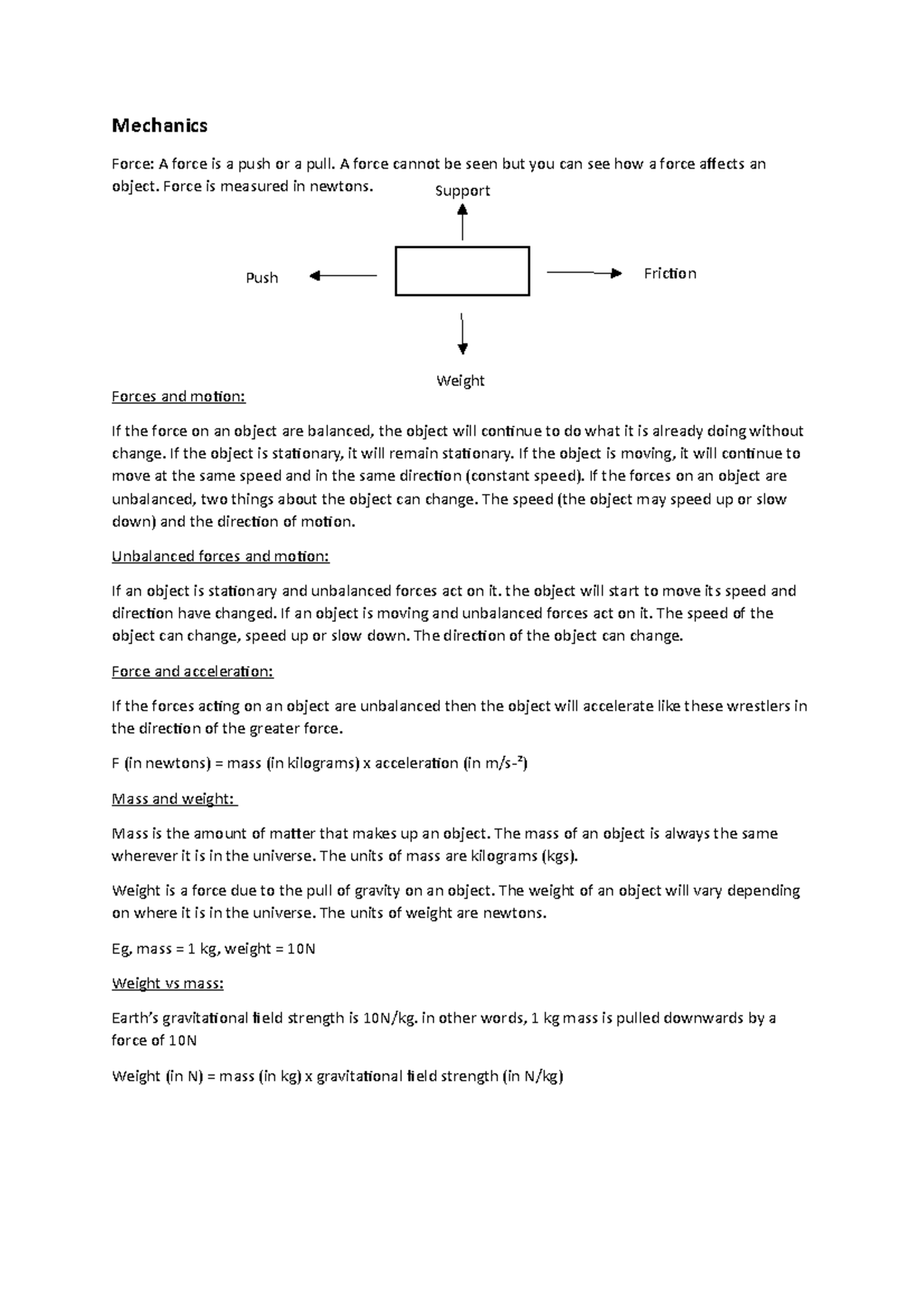 mechanics-ncea-lv-1-mechanics-force-a-force-is-a-push-or-a-pull-a