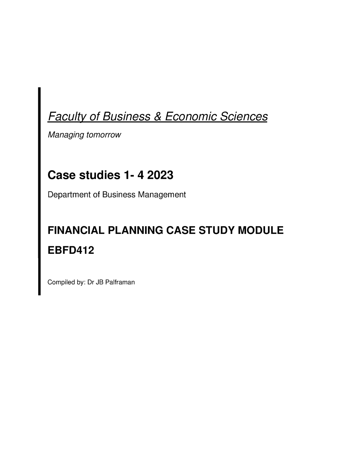 economics case study 2023