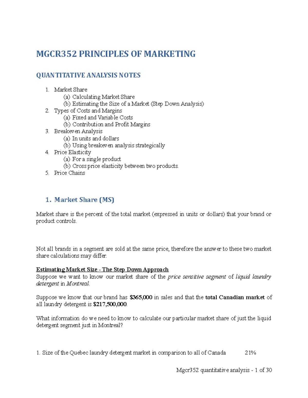 Quantitative AnalysisCourse Package` The Best Help to Prepare for the Final MGCR352