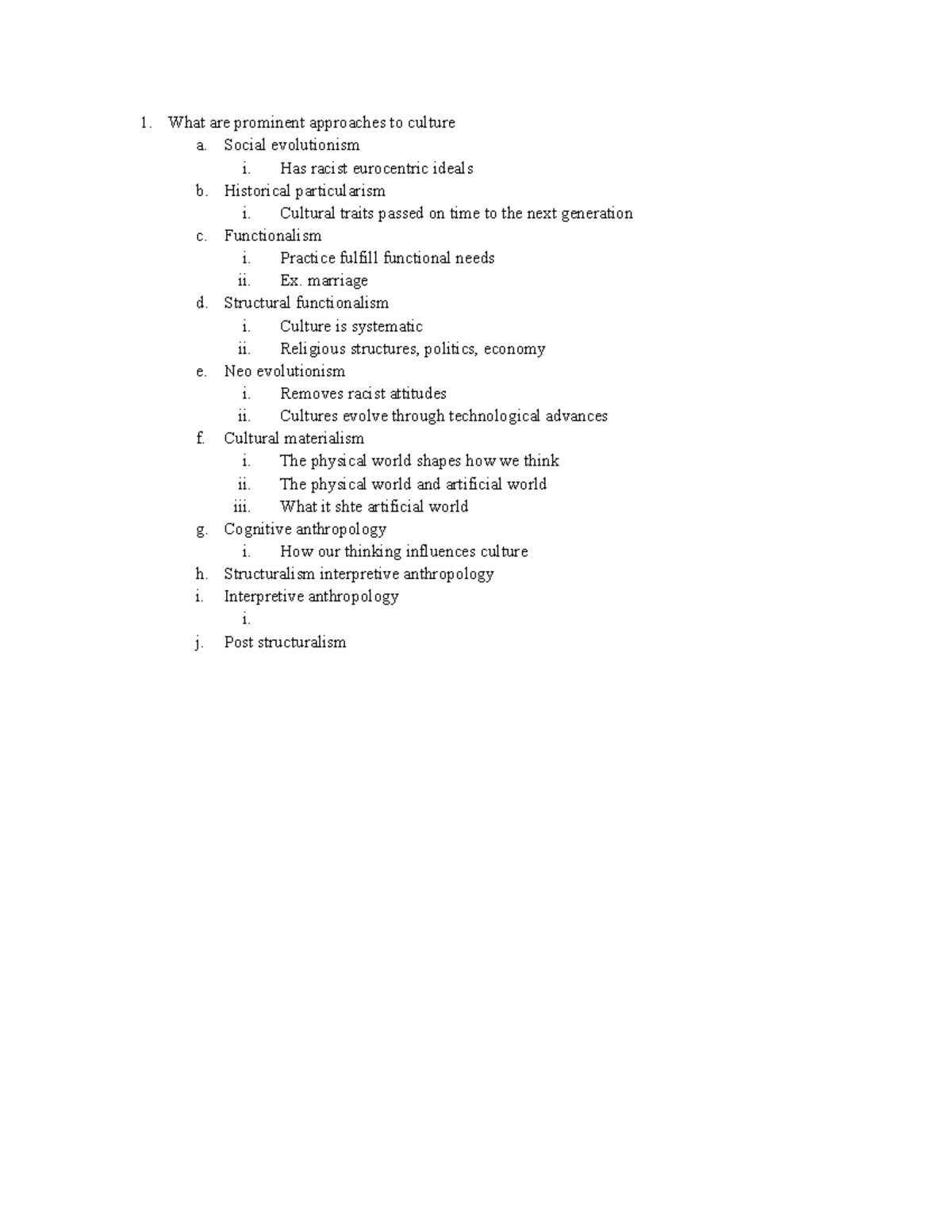 What are prominent approaches to culture Review - What are prominent ...