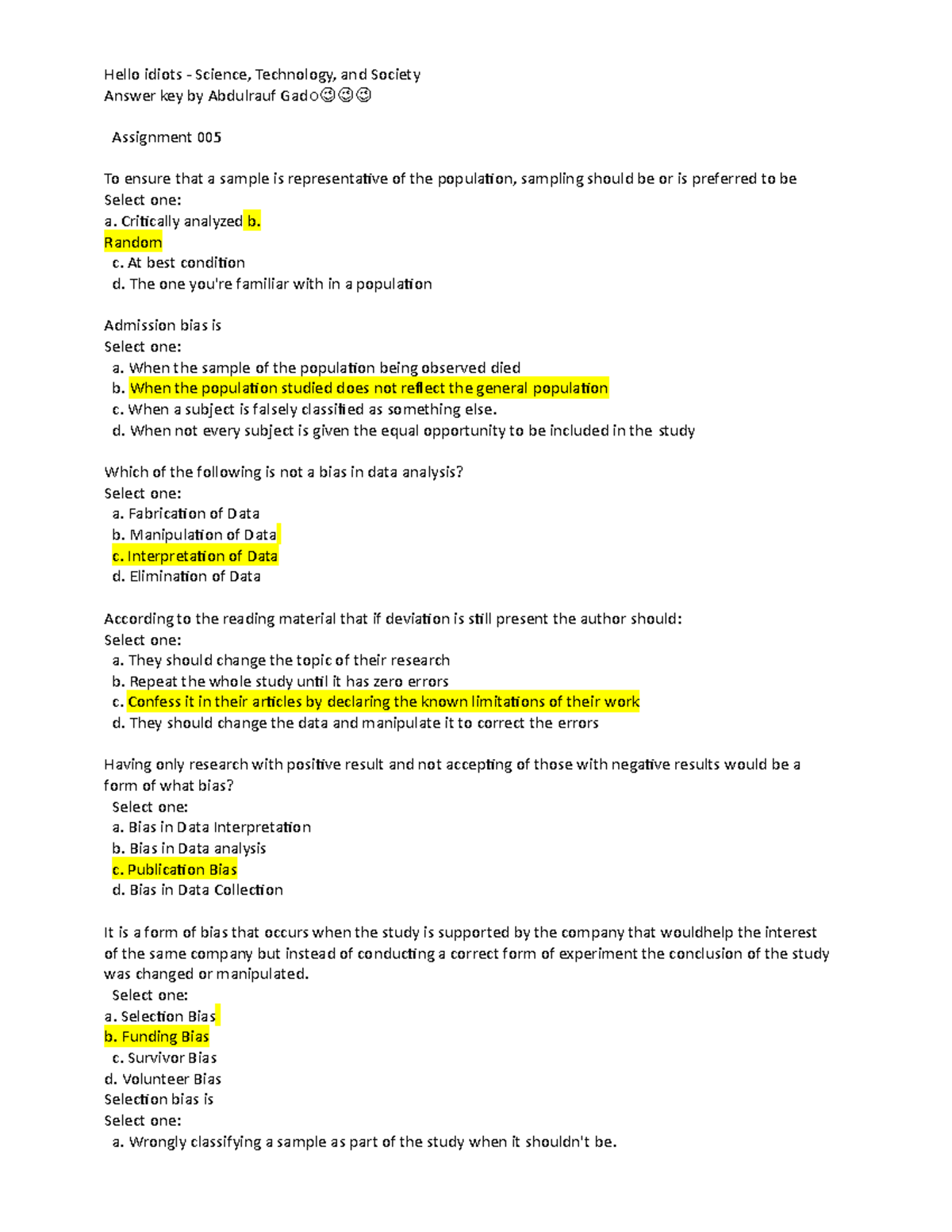 Science technology society quiz 1 6 1 - Hello idiots - Science ...