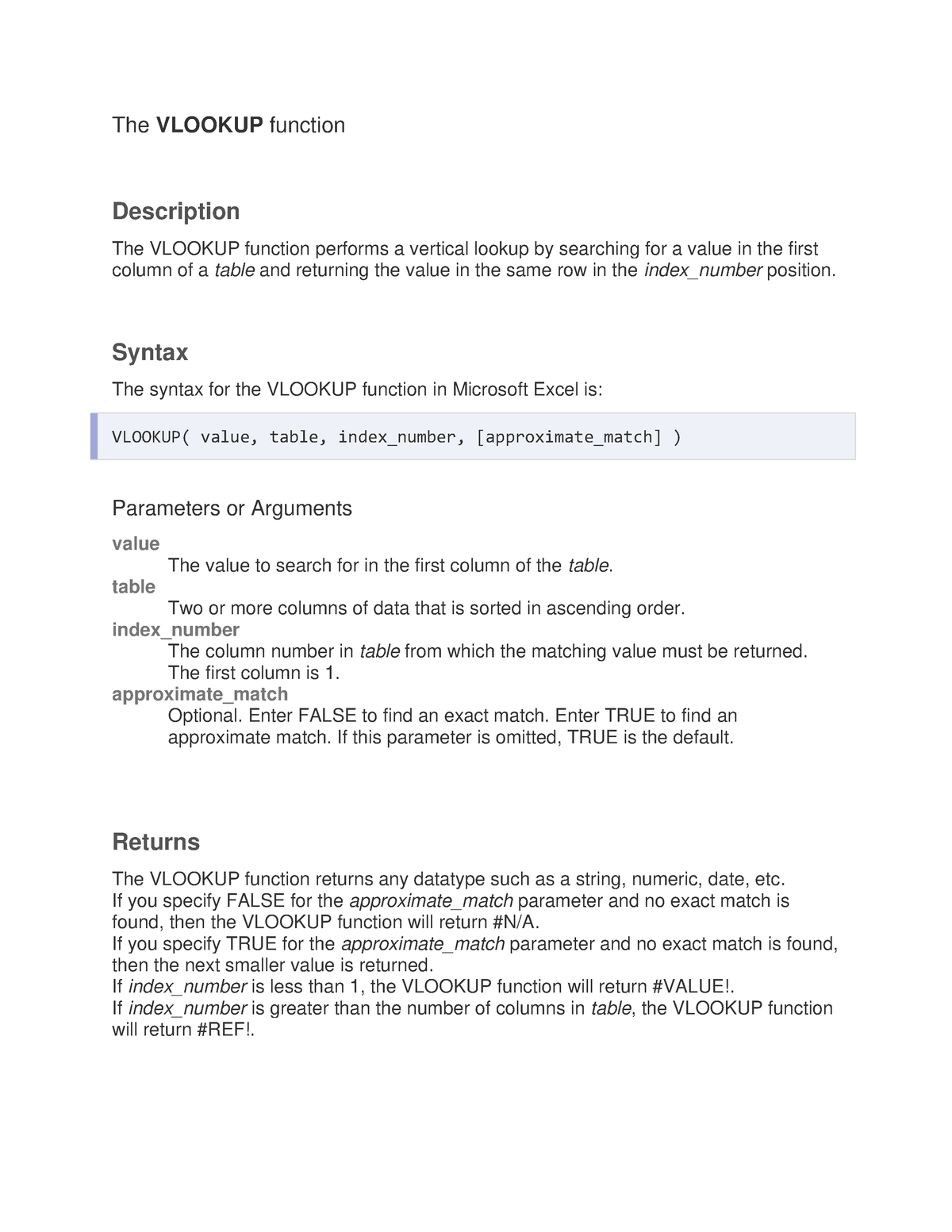 the-vlookup-function-it-notes-the-vlookup-function-description-the-vlookup-function-performs