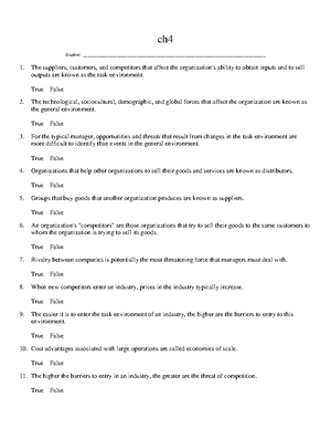 Ch1 Notes And Lecture Slides And Handouts International Economics Ch1 Notes And Lecture Slides And Handouts International Economics