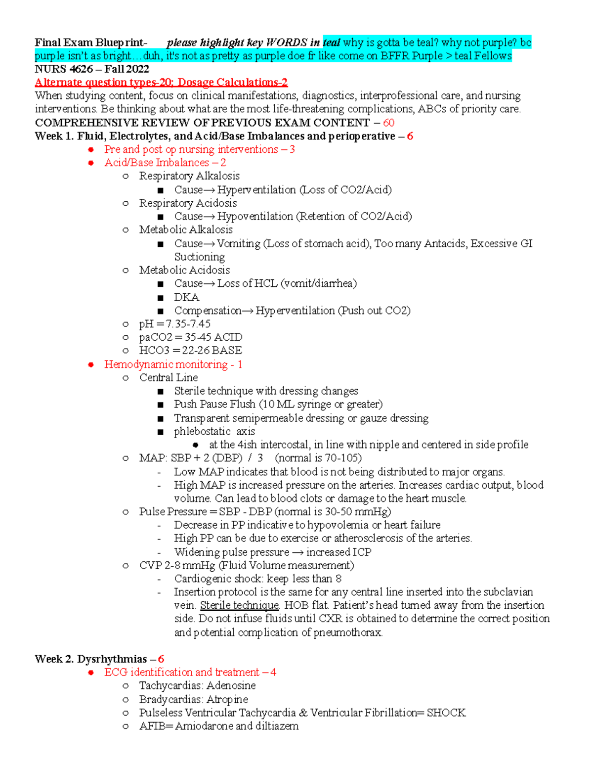 Blueprint Final Exam Fall4626.docx - Final Exam Blueprint- please ...