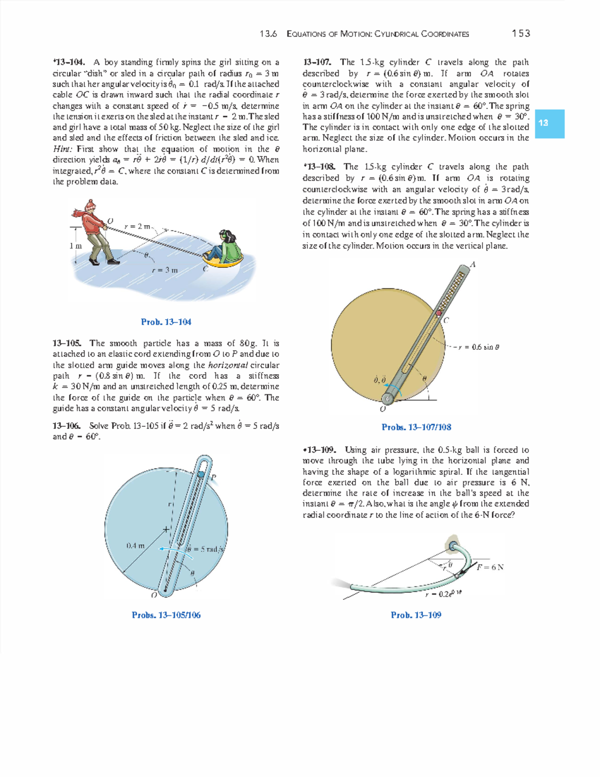 Principle of work and energy for a system of particles 1 3 6
