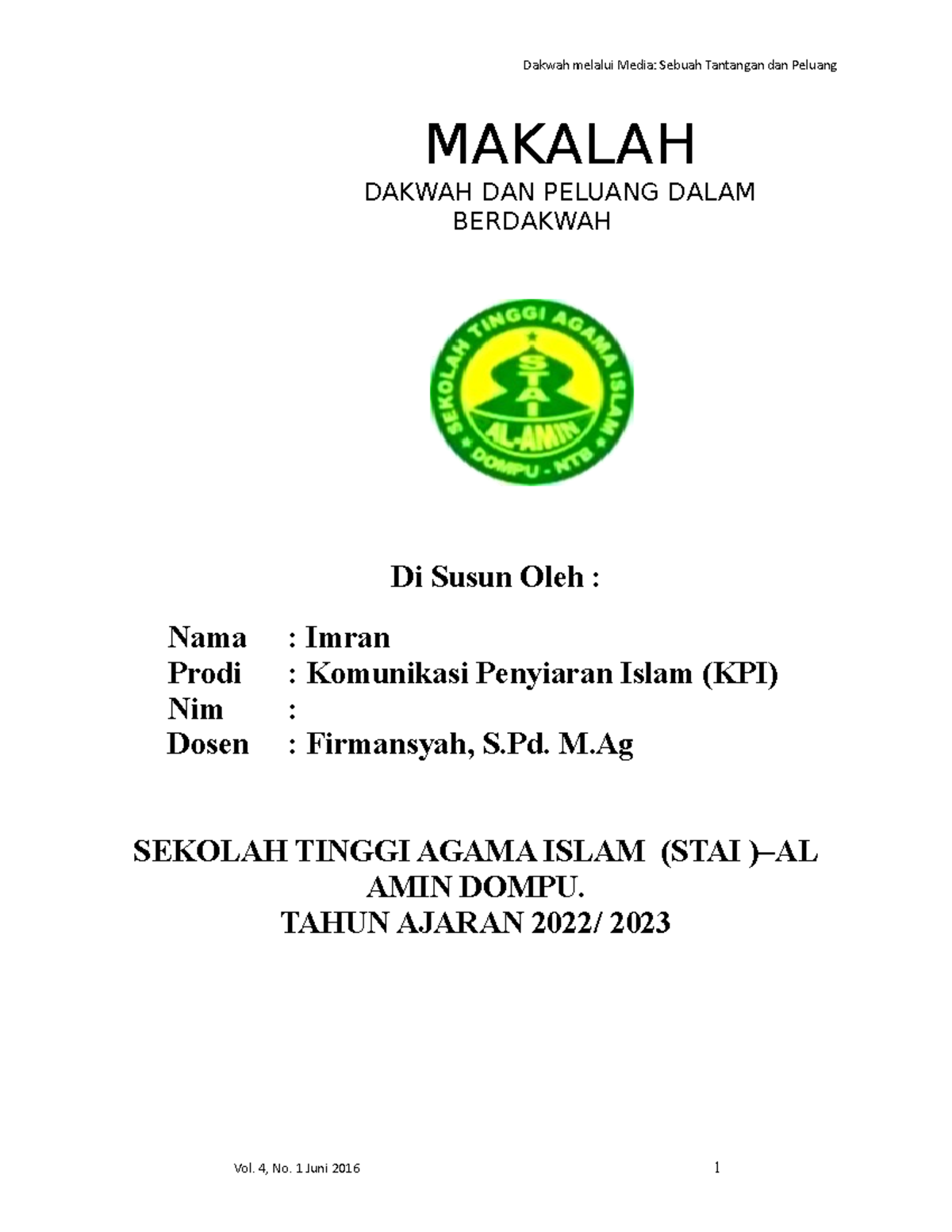 Dakwah Melalui Media - MAKALAH DAKWAH DAN PELUANG DALAM BERDAKWAH Di ...