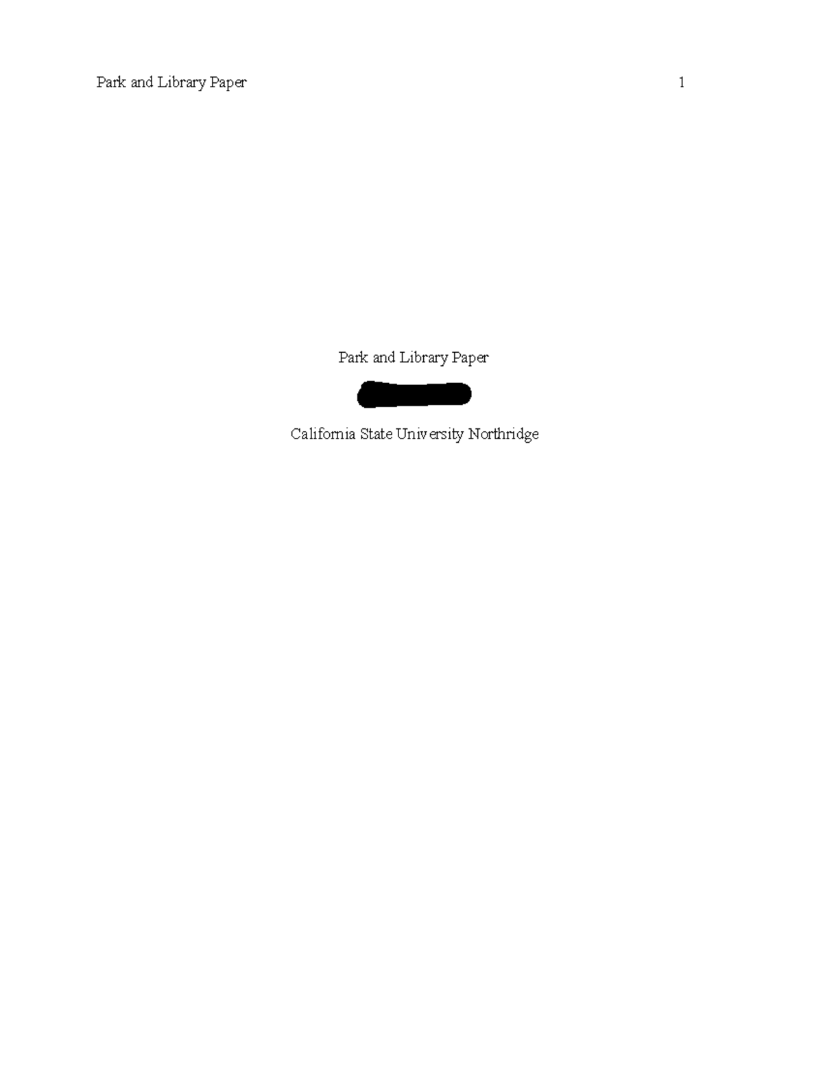 Example+%231+FCS+234+park+and+library+paper - Park and Library Paper ...