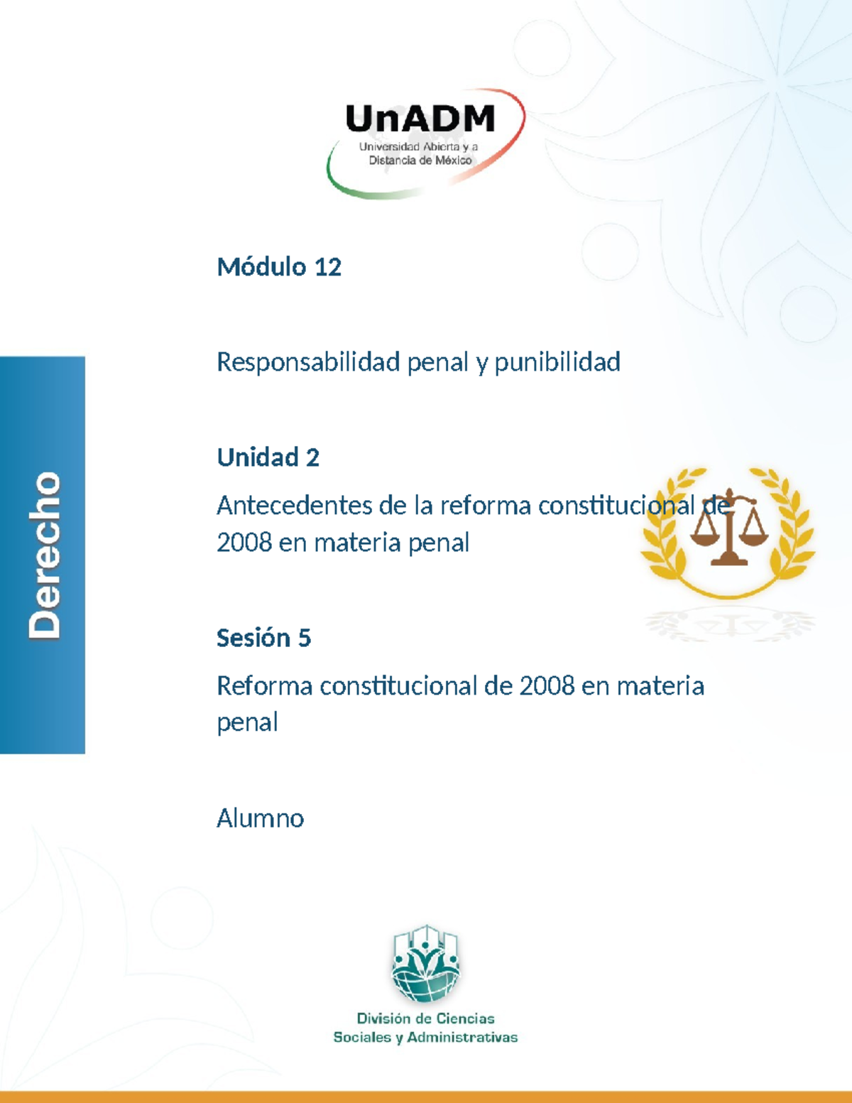 M12 U2 S5 - Módulo 12 Responsabilidad penal y punibilidad Unidad 2 ...