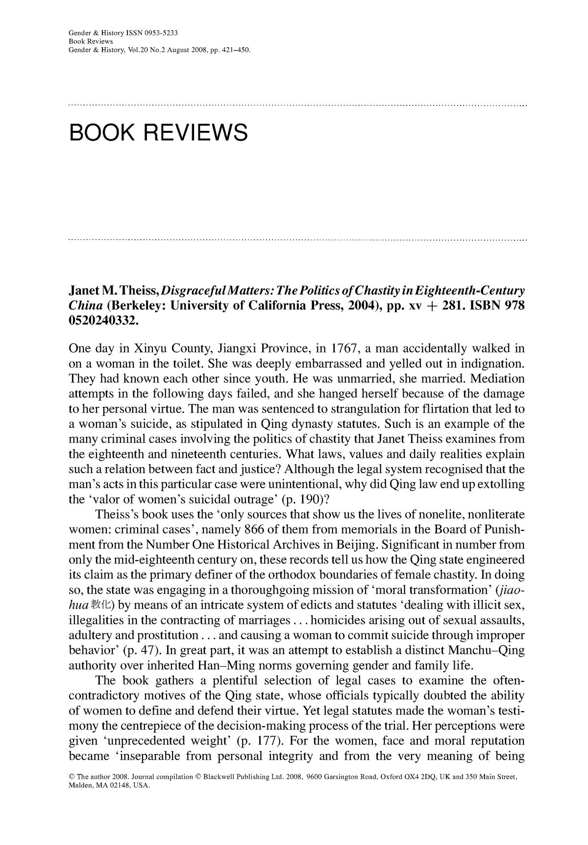 Sexuality In Greek And Roman Culture By Gender And History Issn 0953 Book Reviews Gender