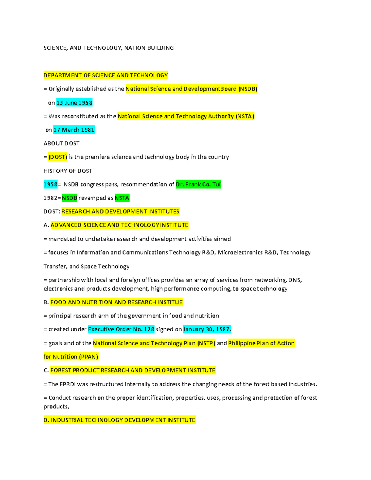 Sts midterm reviewer - Summary Science, Technology and Society ...