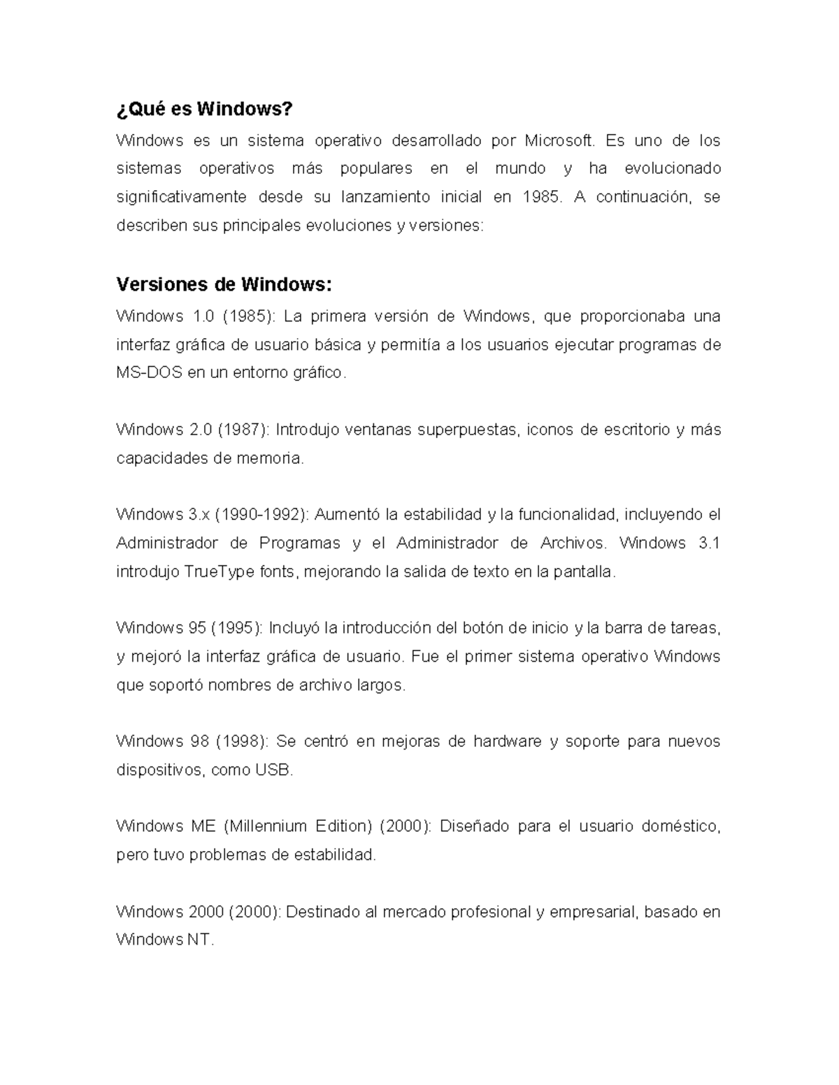 Qué es Windows - ¿Qué es Windows? Windows es un sistema operativo ...