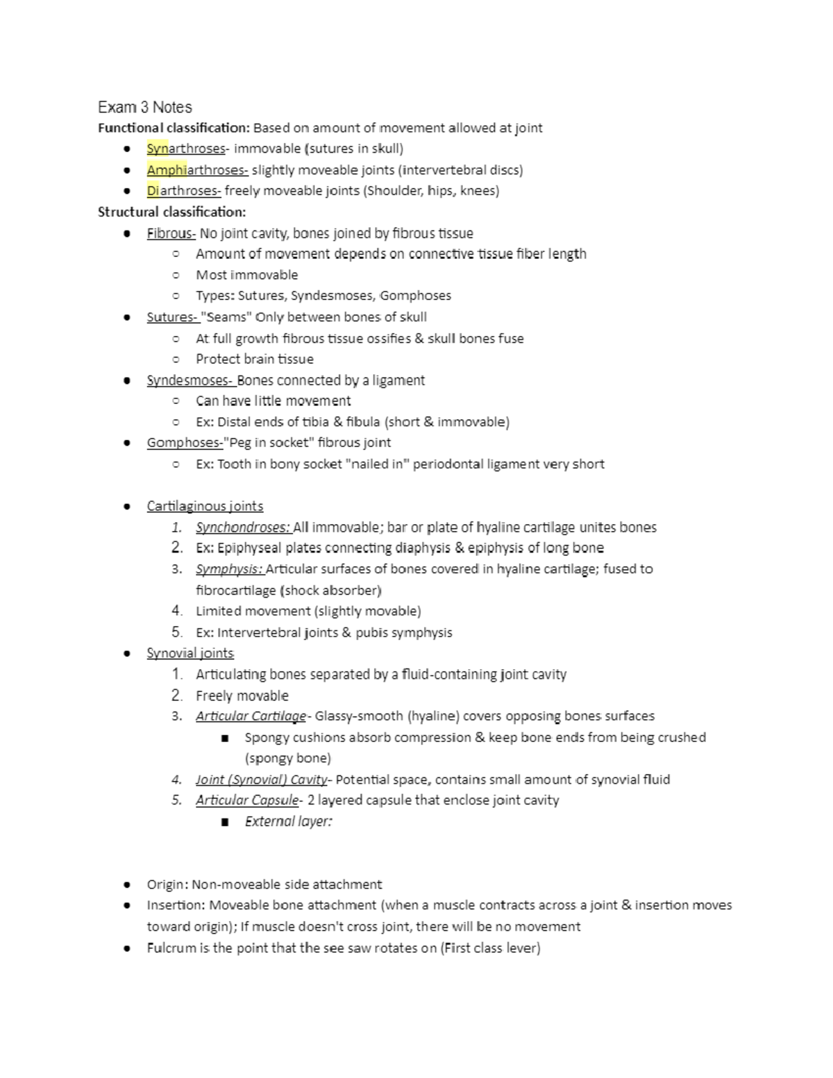 Exam 3 Notes - BIO-201 - Studocu