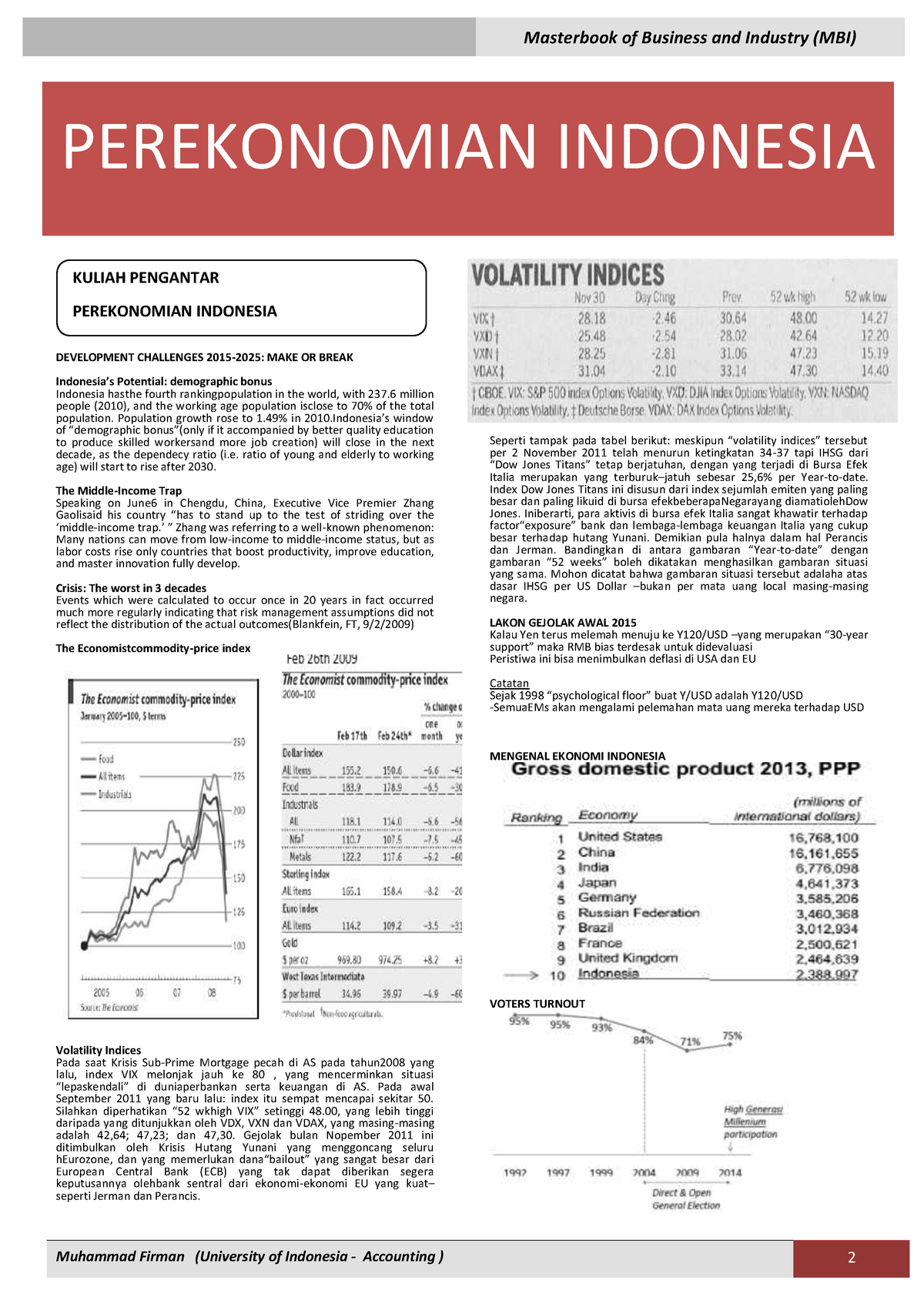 Perekonomian-indonesia 1 - Masterbook Of Business And Industry (MBI ...