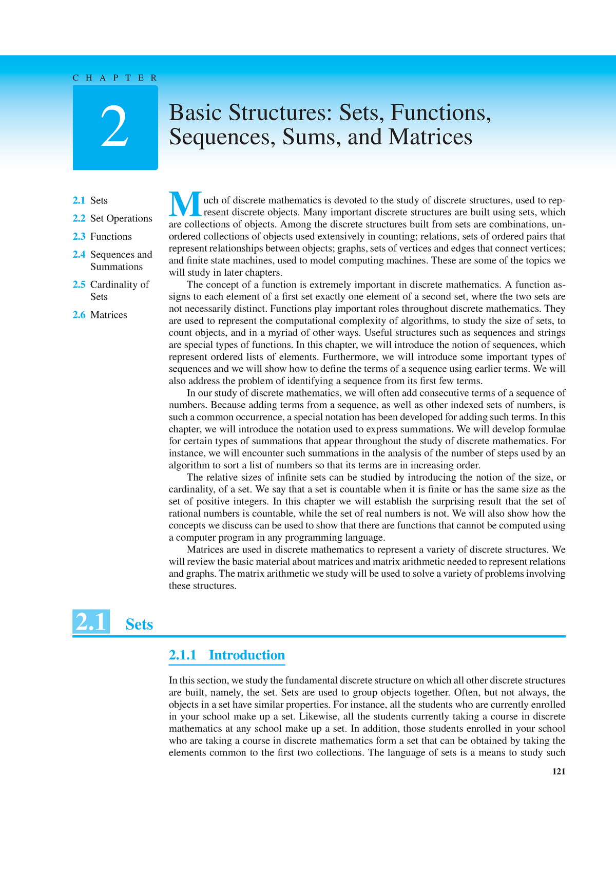 Chapter 02 Basic Structures.. Sets, Functions, Sequences, Sums, And ...