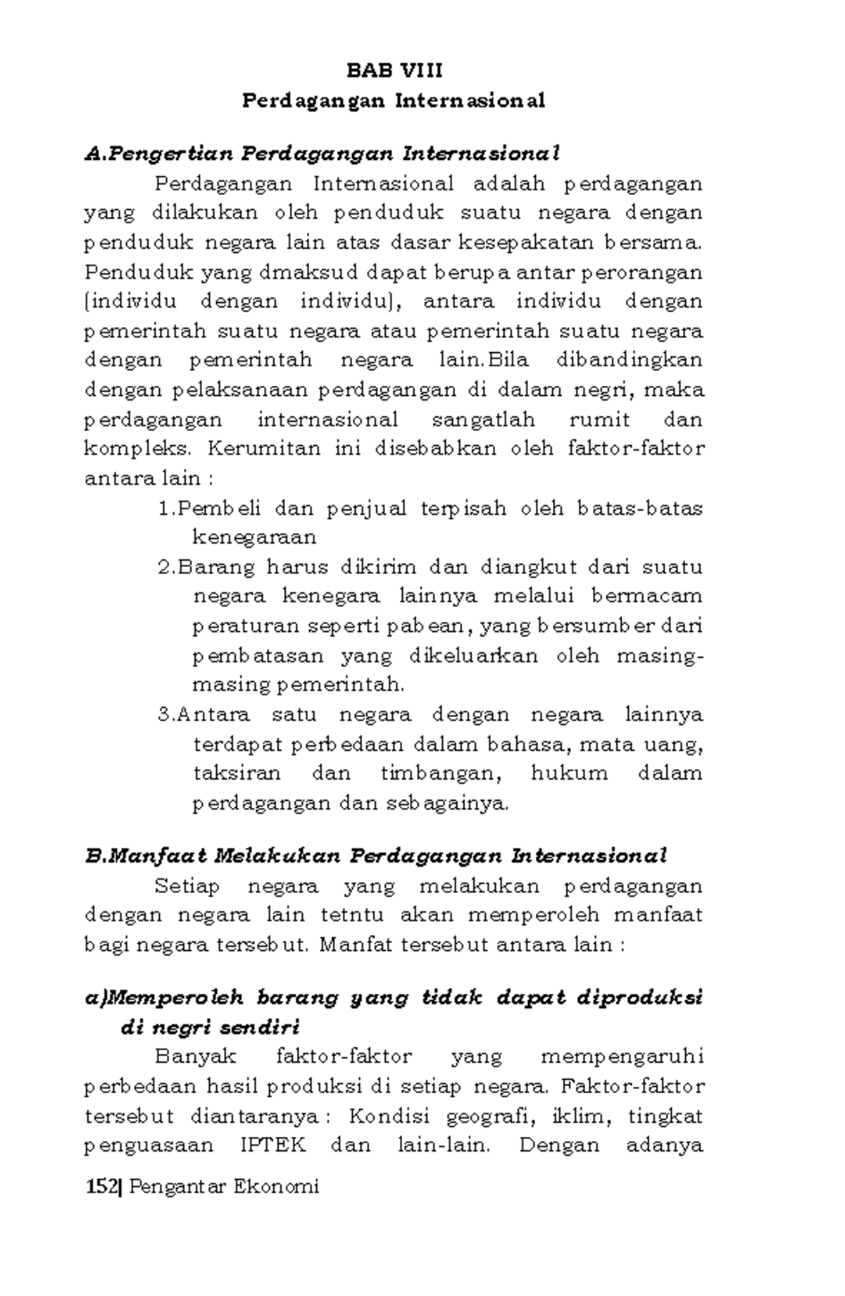 Pengertian Perdagangan Internasional - 152| Pengantar Ekonomi BAB VIII