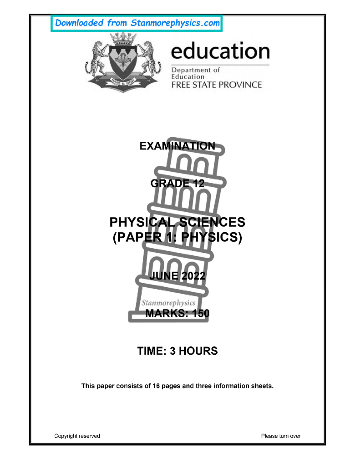 GRADE 12 PHYSICAL SCIENCE EXAM GUIDELINES 2022 PDF visual data 4