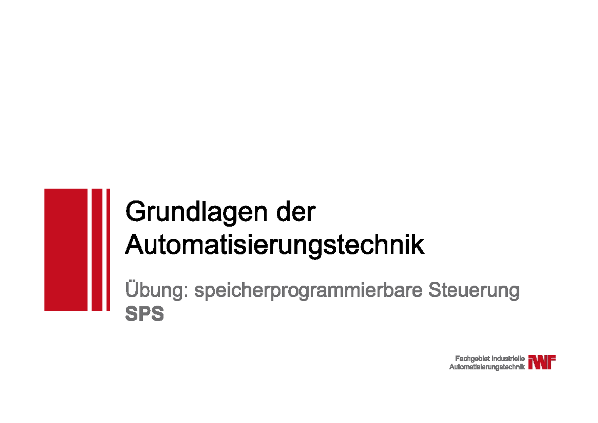 IAT UB3 - Ganz Praktisch eine Übung - Grundlagen der ...