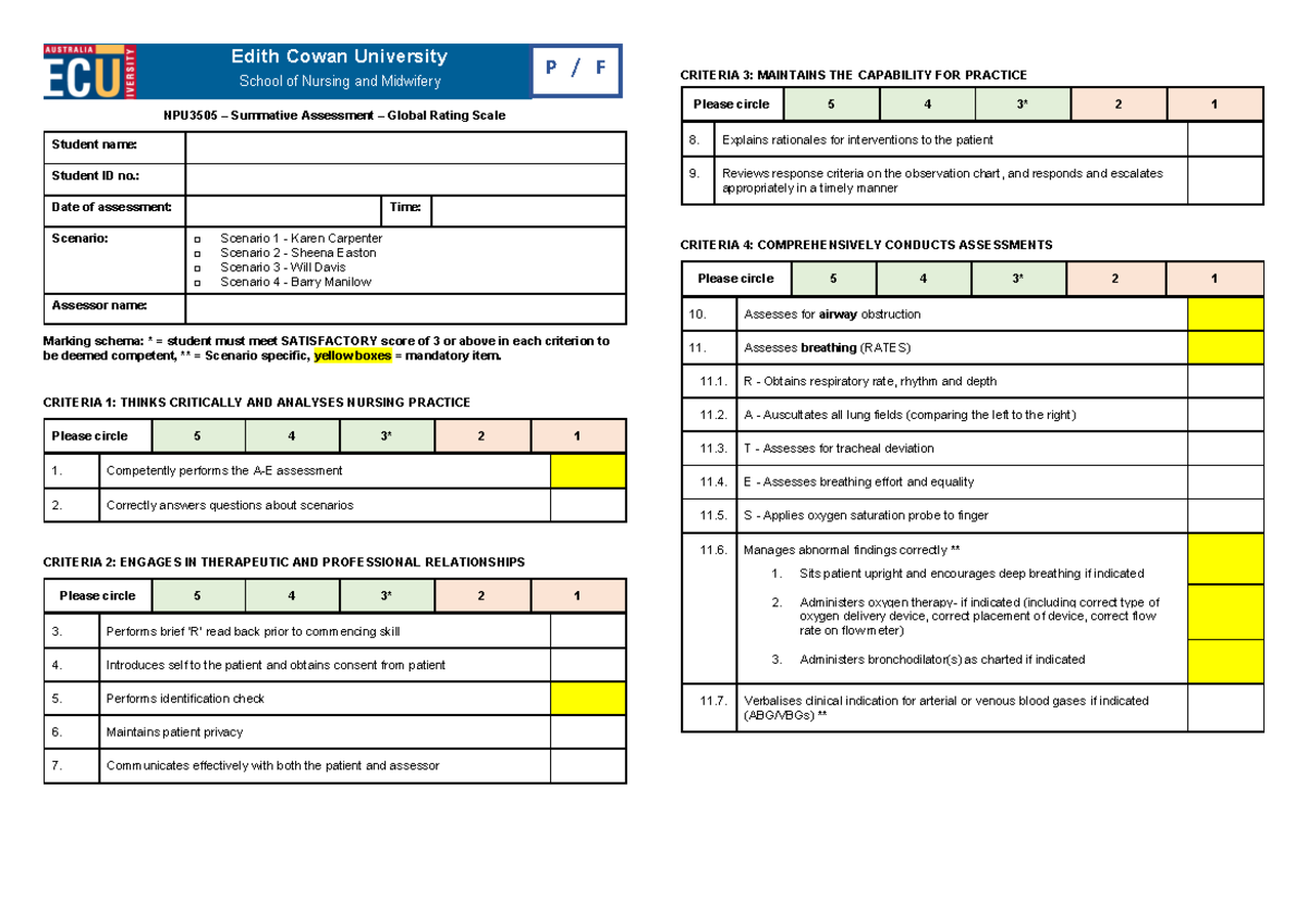 Simulated+Clinical+Assessment+-+Global+Rating+Scale+%28GRS%29 - Edith ...