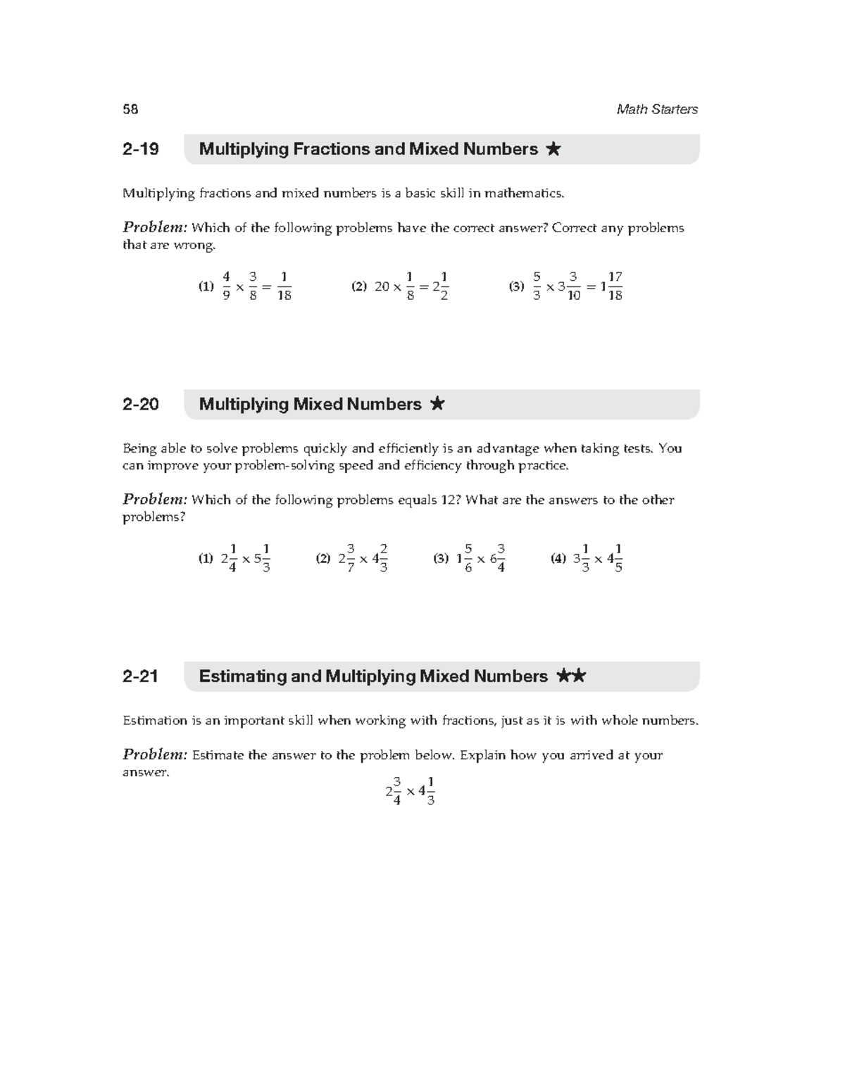 Math Starters 5- to 10-Minute Activities Aligned with the Common Core ...