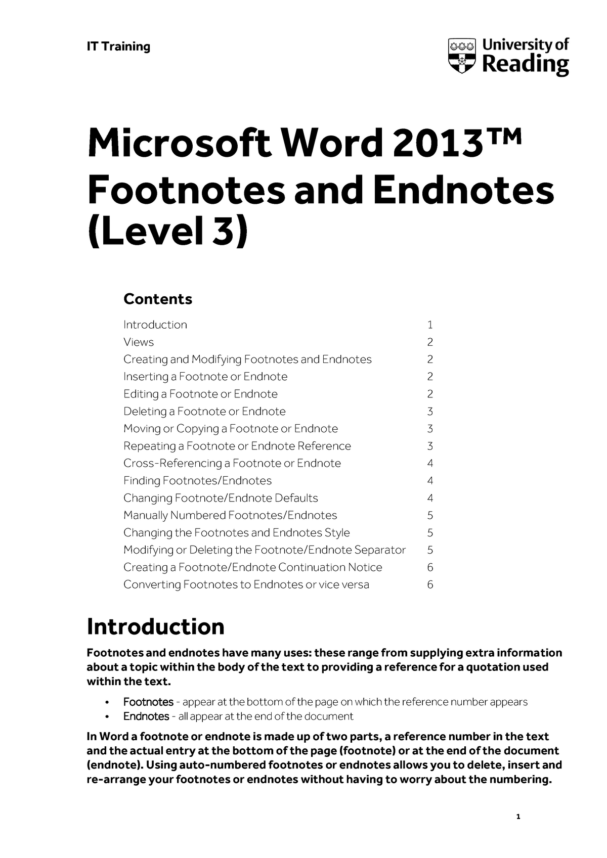 how to do endnotes in word 2013