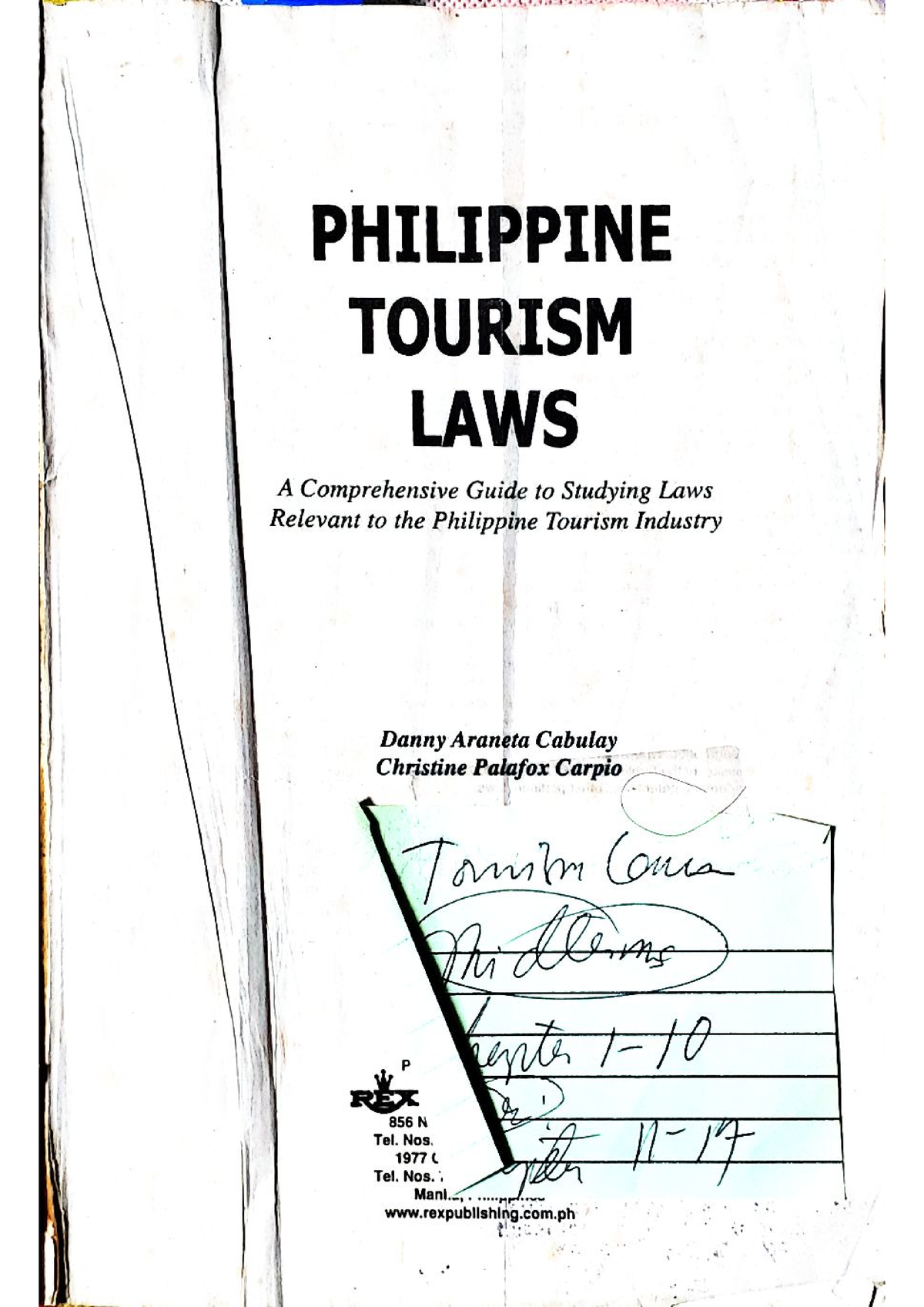 tourism law in the philippines