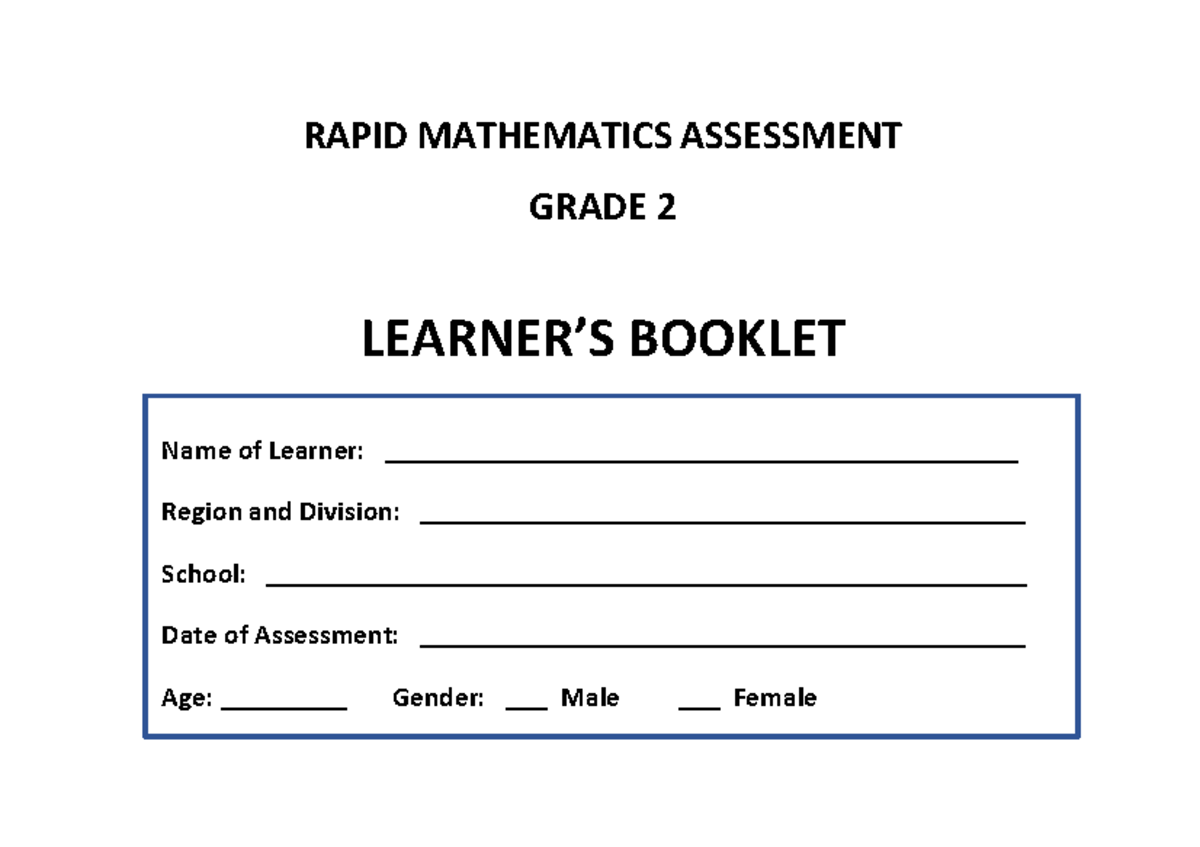 RMA Grade-2 Learner S-Booklet 13-June-2023 - RAPID MATHEMATICS ...