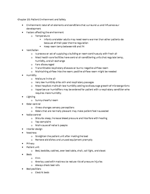 Chapter 2 Notes [nurslecture] - Chapter 2: Concepts Of Health, Illness ...