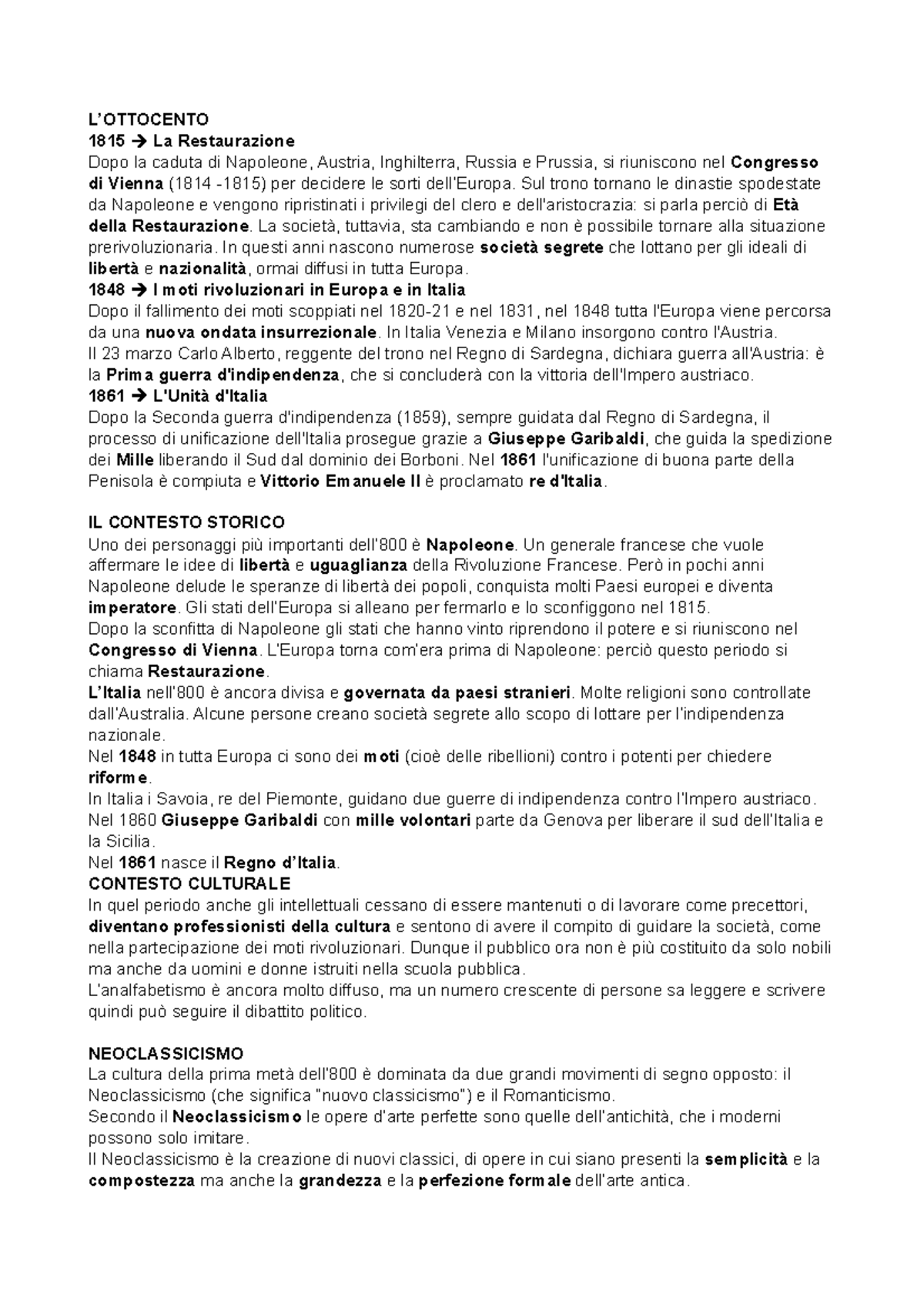 800 lezioni e corsi di letteratura