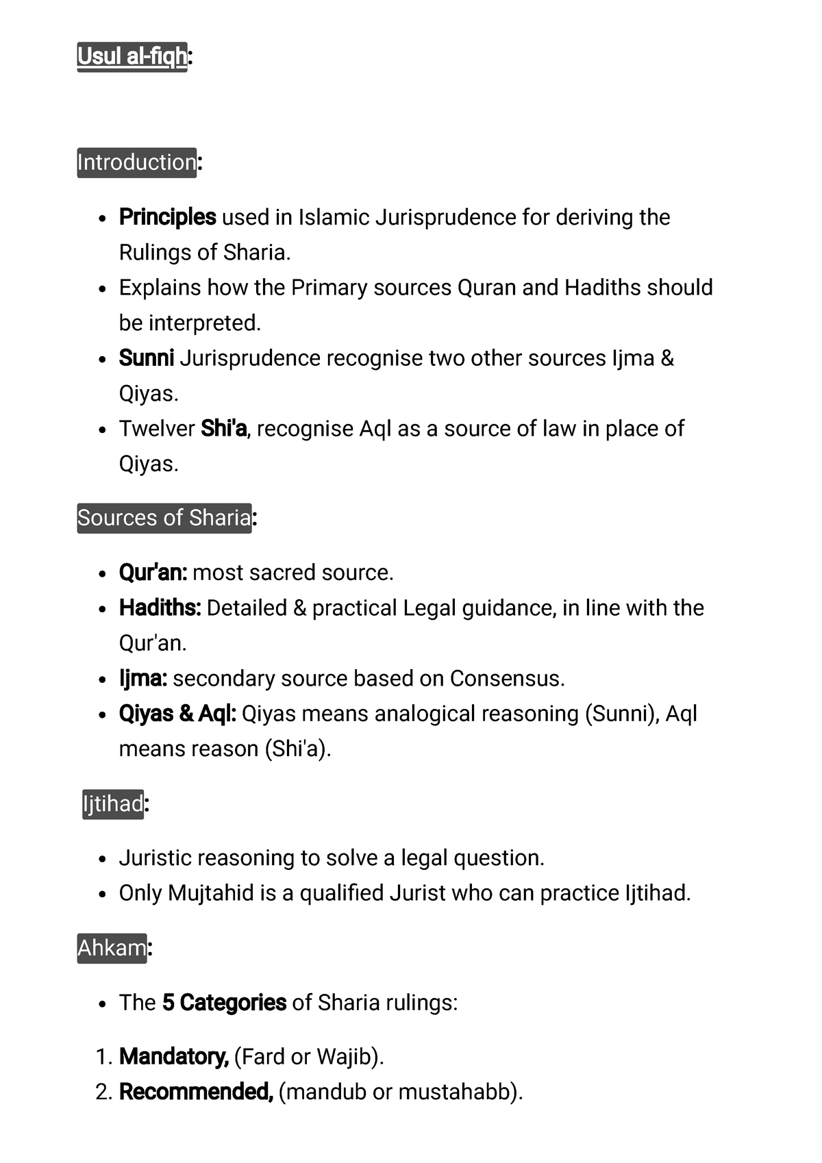 What Is Difference Between Ijma And Qiyas